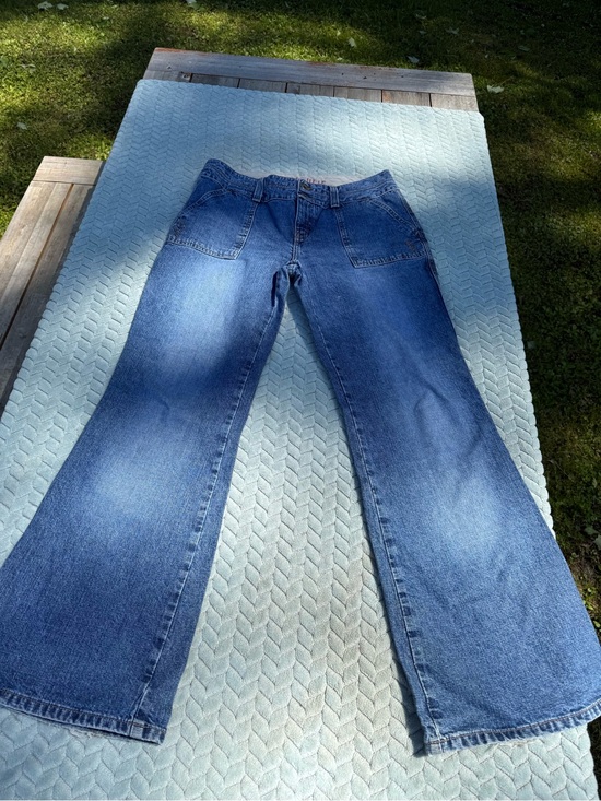 Hydraulic Denim - Vintage Y2K Hydraulic Jeans 100% Cotton Rigid Denim Blue Size 10 Wide Flare
